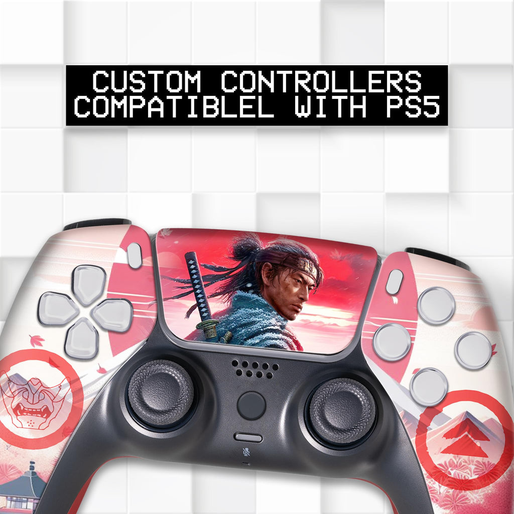 Ghost of Tshushiima Custom PS-5 Controller Wireless for Play-Station 5