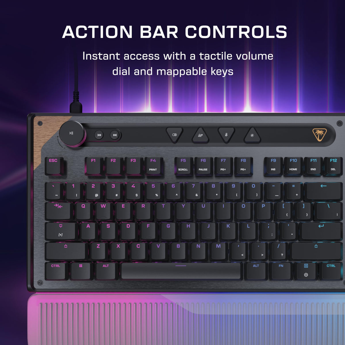 Turtle Beach Command Series KB7 TKL Wired Hall-Effect PC Gaming Keyboard
