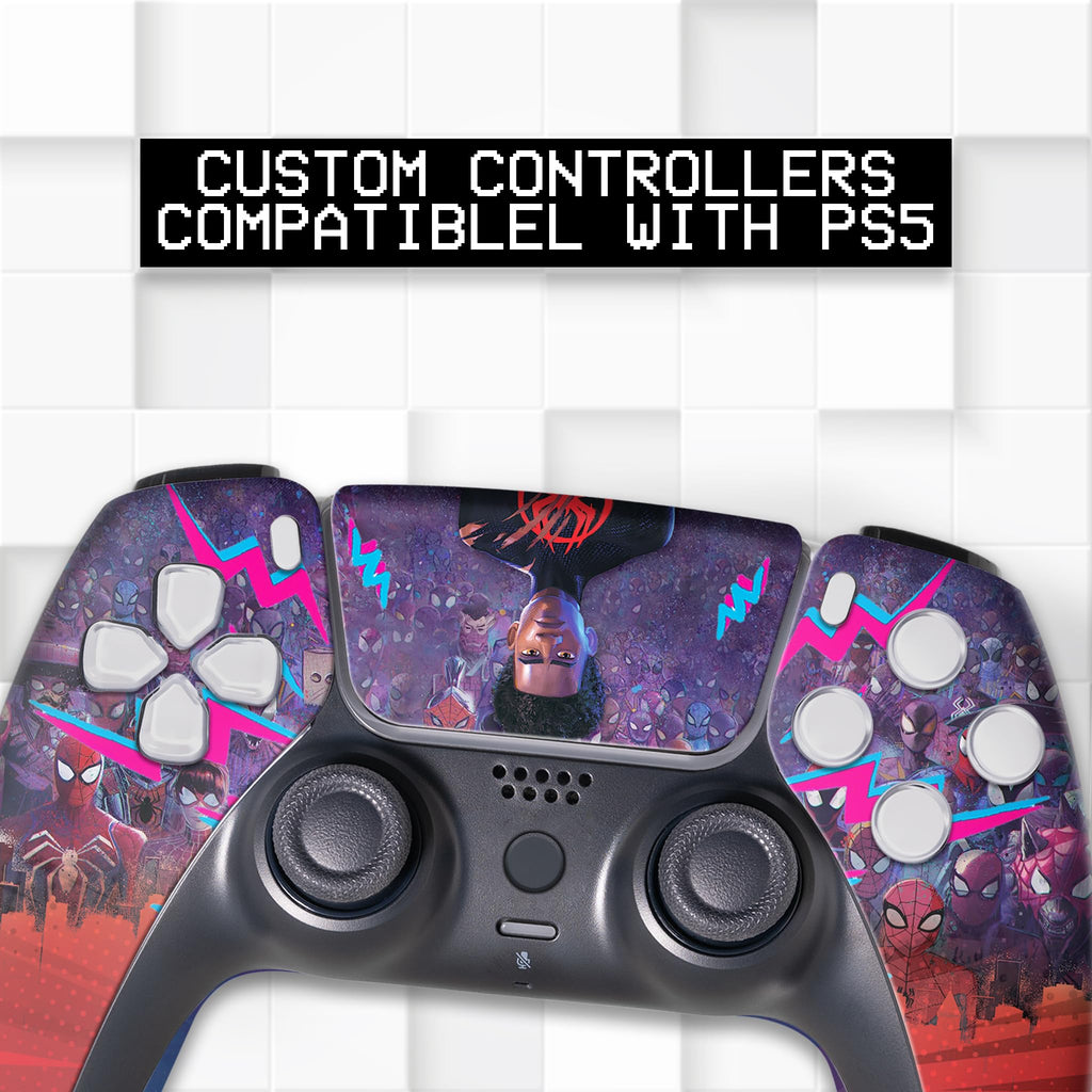 Miles Moraales Spiiderverse Custom PS-5 Controller Wireless