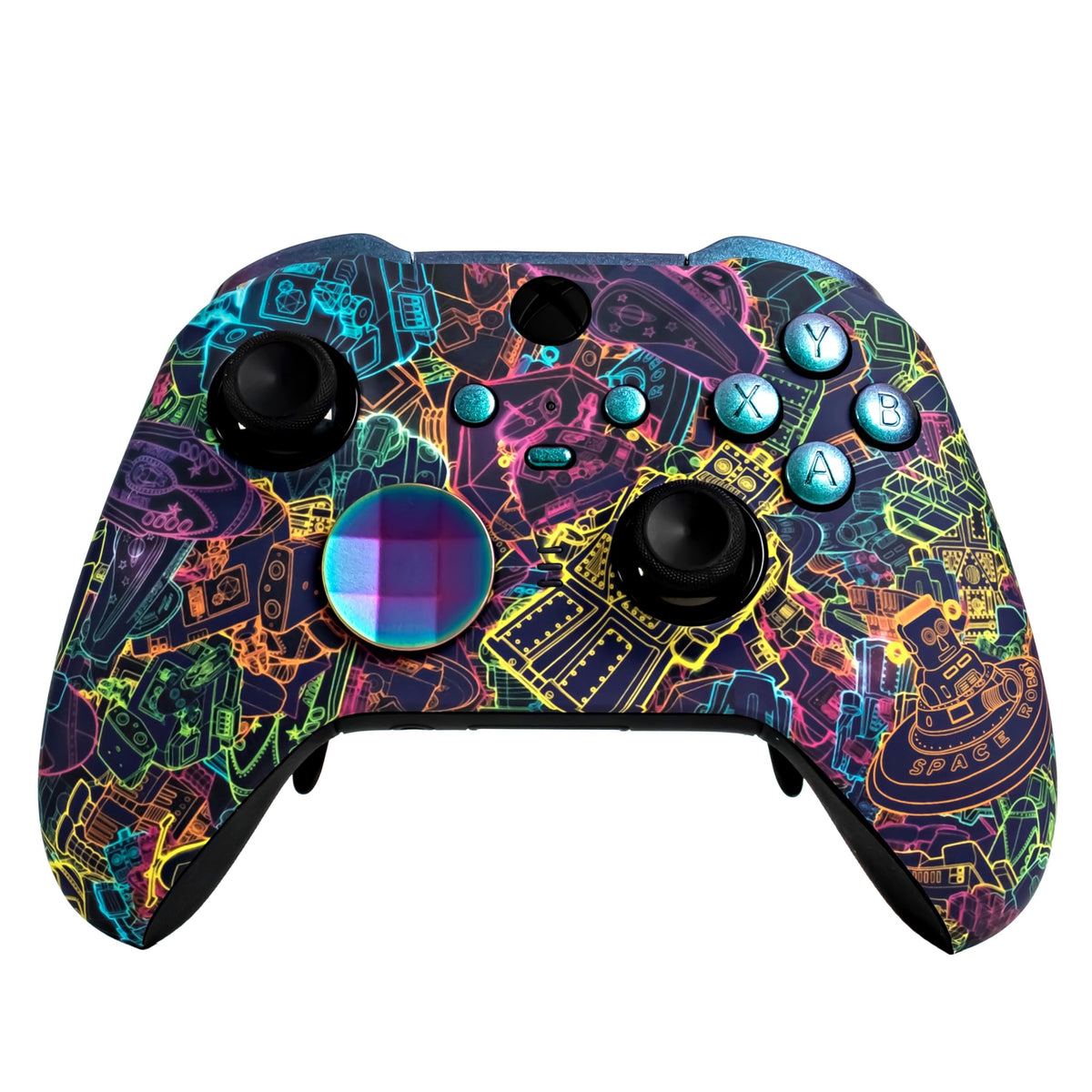 Xbox Elite Series 2 Custom Soft Touch Controller - Soft Touch Feel, Added Grip, Neon Orange Color - Compatible with Xbox One, Series X, Series S