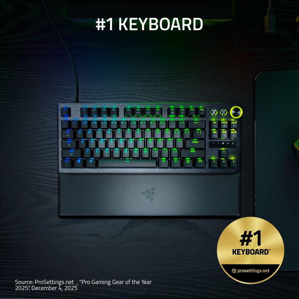 Razer Huntsman V3 Pro TKL 8KHz Esports Gaming Keyboard, Black