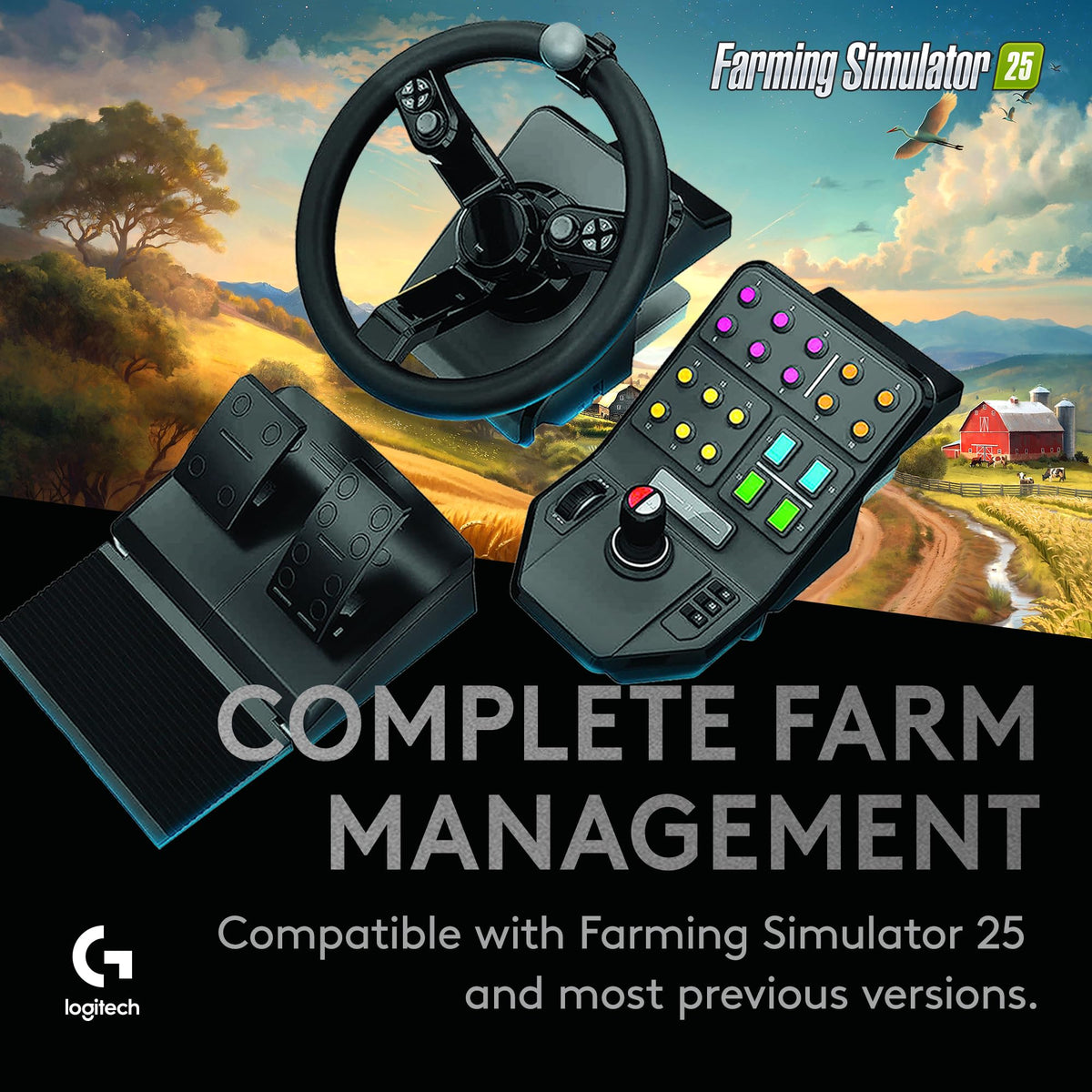 Logitech G Farm Simulator Bundle 2nd Generation Steering Wheel Controller