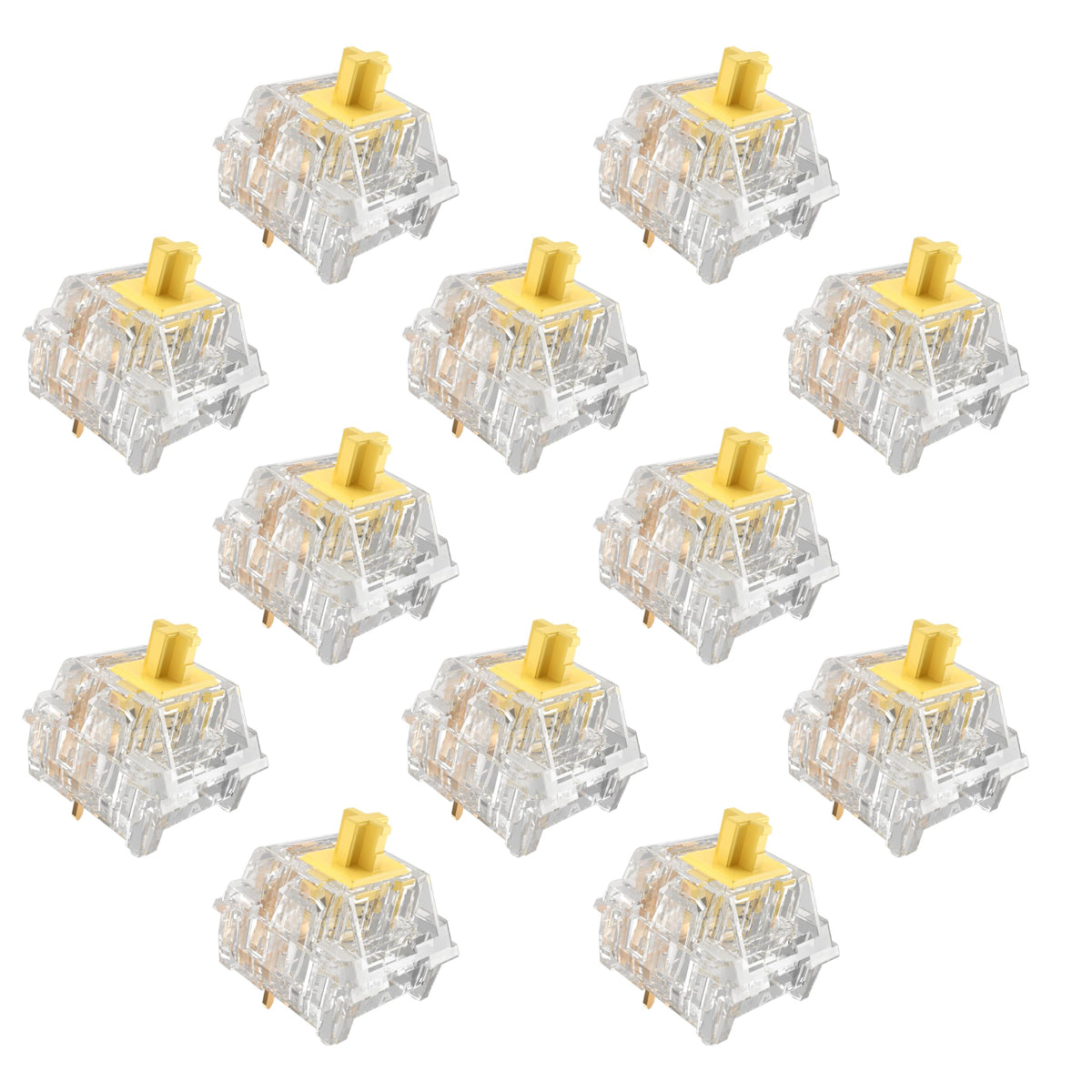 Zhouwang Blue Pro Clicky Mechanical Keyboard Switches, 1000 Pcs