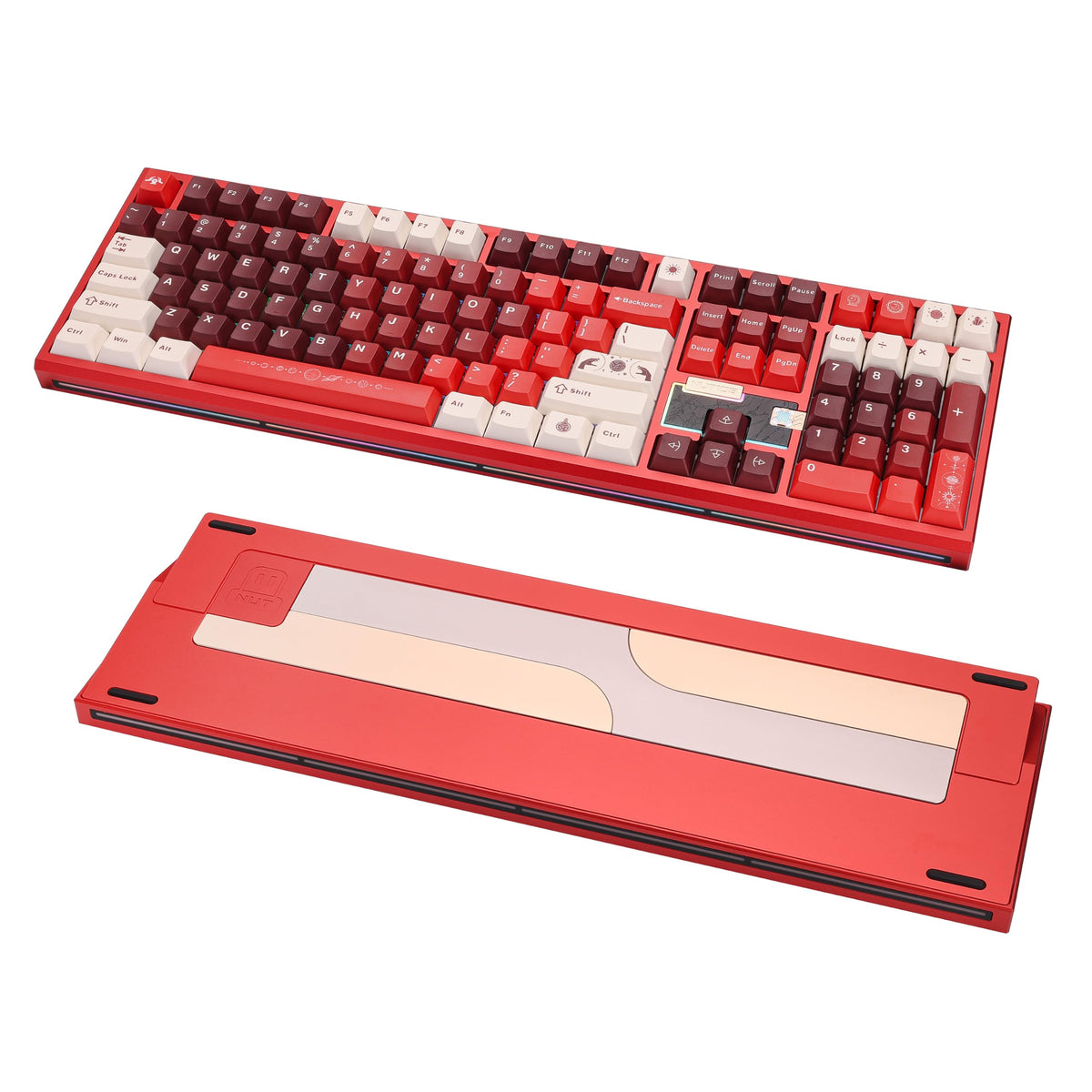 Loeskii WEIKAV 108-Key CNC Aluminum Mechanical Keyboard, Tri-Mode Wireless, Hot Swappable Linear Switch, Quick Release Structure, QMK/VIA, PBT Keycaps, Sound Dampening, NKRO, RGB, Win/Mac