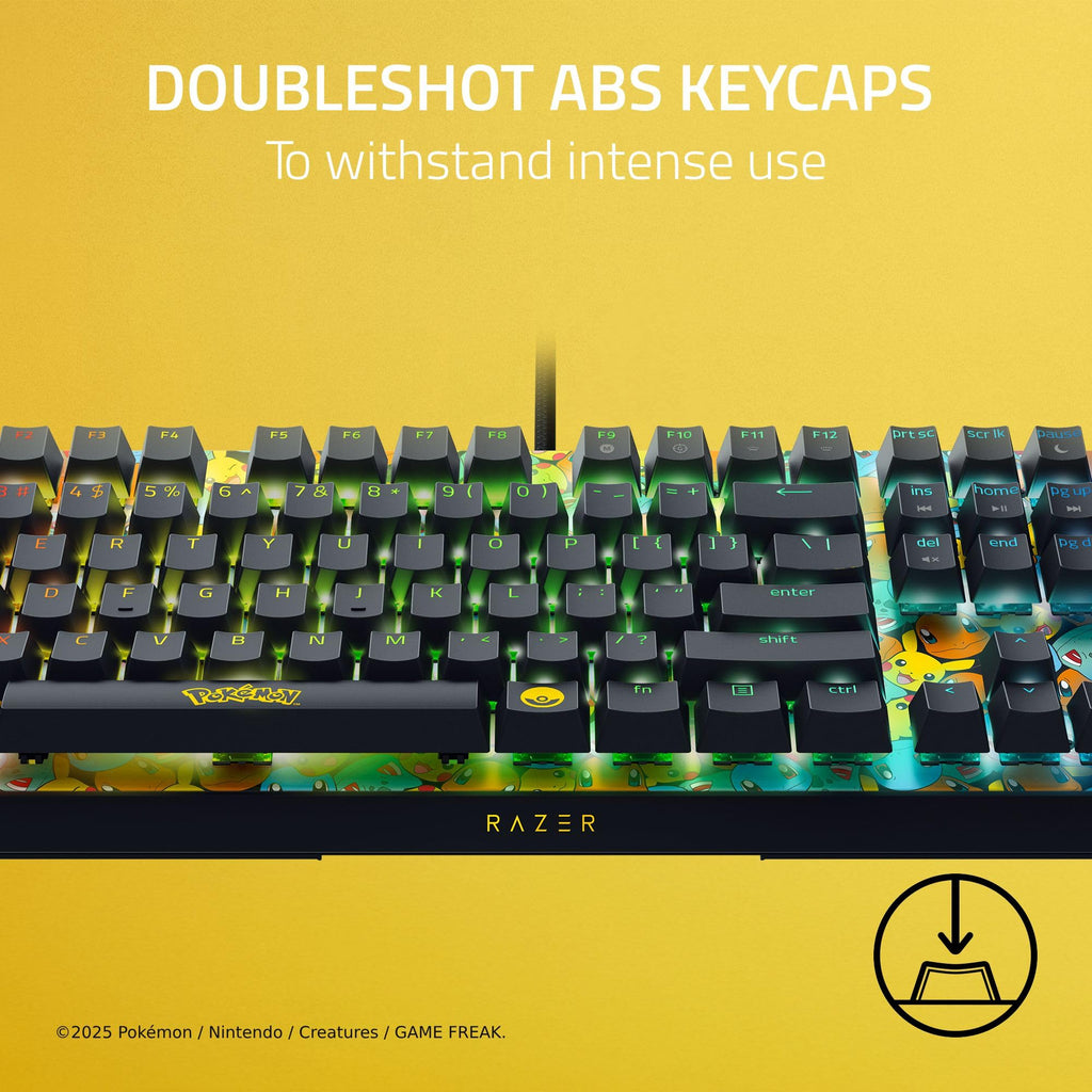Razer BlackWidow V4 X Mechanical Gaming Keyboard, Pokémon Edition