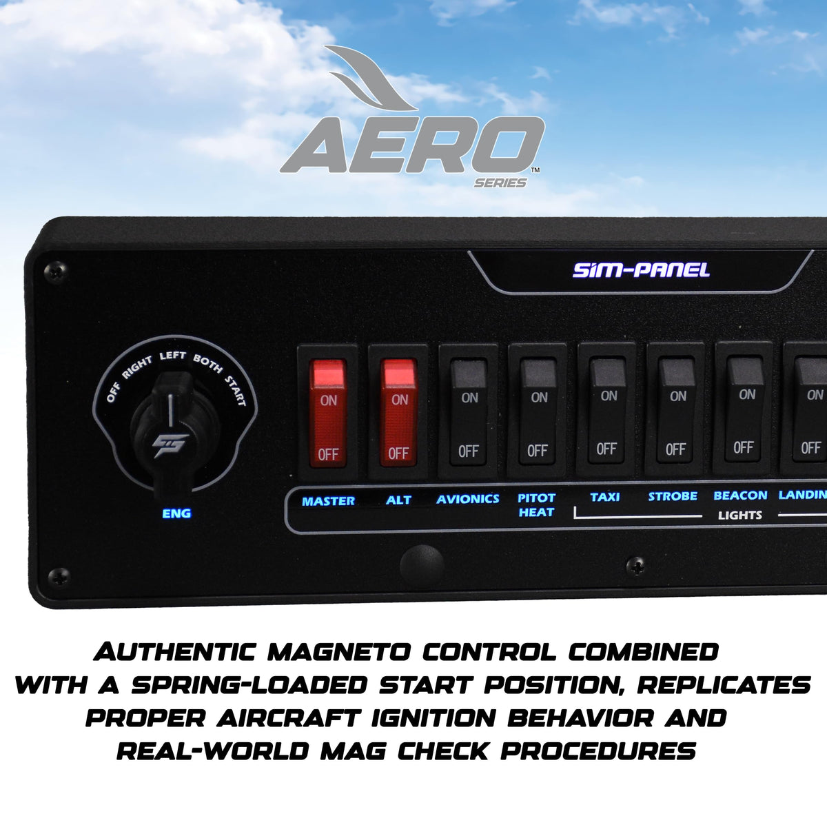 SIM-PANEL Aero Series FlightMate Simulation Panel (Single Mag)