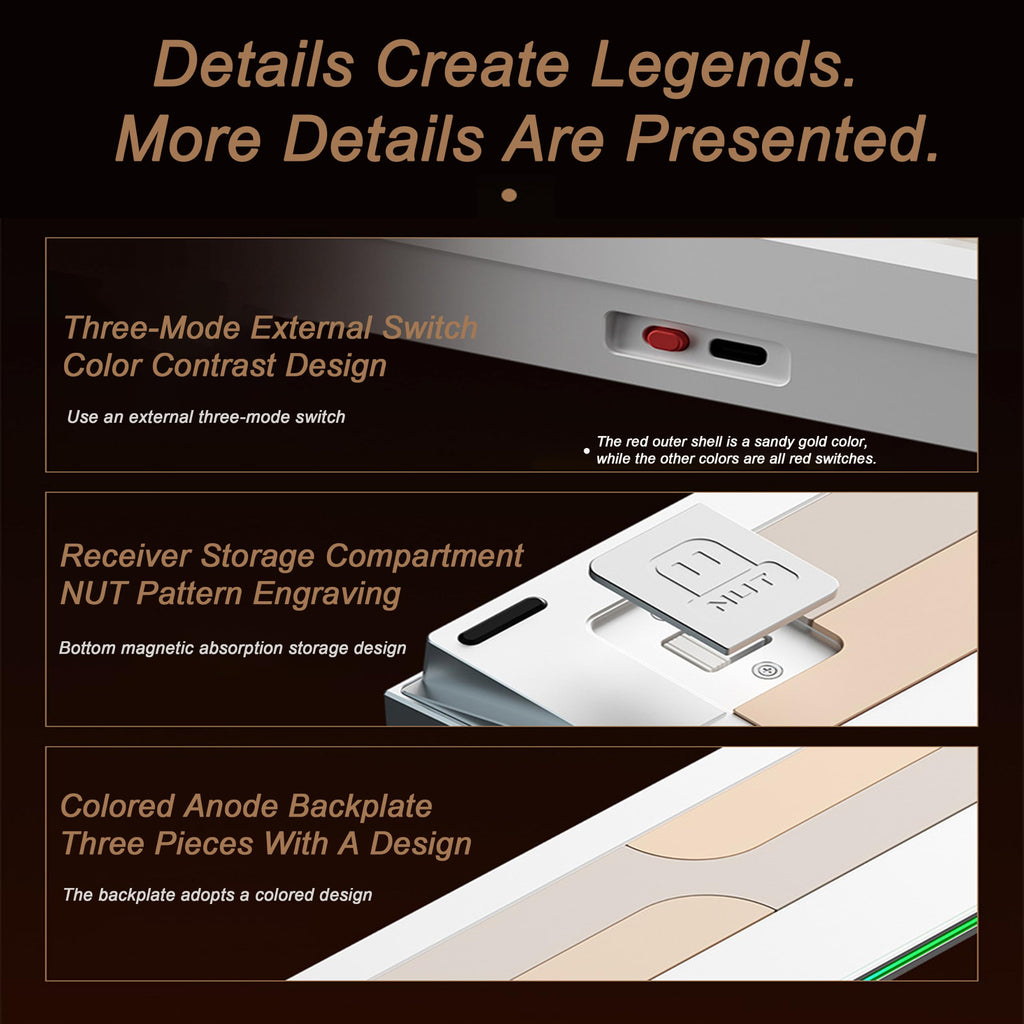 Loeskii WEIKAV 108-Key CNC Aluminum Mechanical Keyboard, Tri-Mode Wireless, Hot Swappable Linear Switch, Quick Release Structure, QMK/VIA, PBT Keycaps, Sound Dampening, NKRO, RGB, Win/Mac