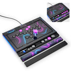 Qanba Sapphire S1 Leverless Controller,Officially Licensed Sony PlayStation 5 Controller, Leverless Arcade Stick Fight Stick,Tournament Grade Detachable Joystick,Precise Arcade Controls for PS5 PS4 PC