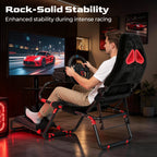 RACGTING Racing Simulator Cockpit Foldable & Adjustable Sim Rig with Seat