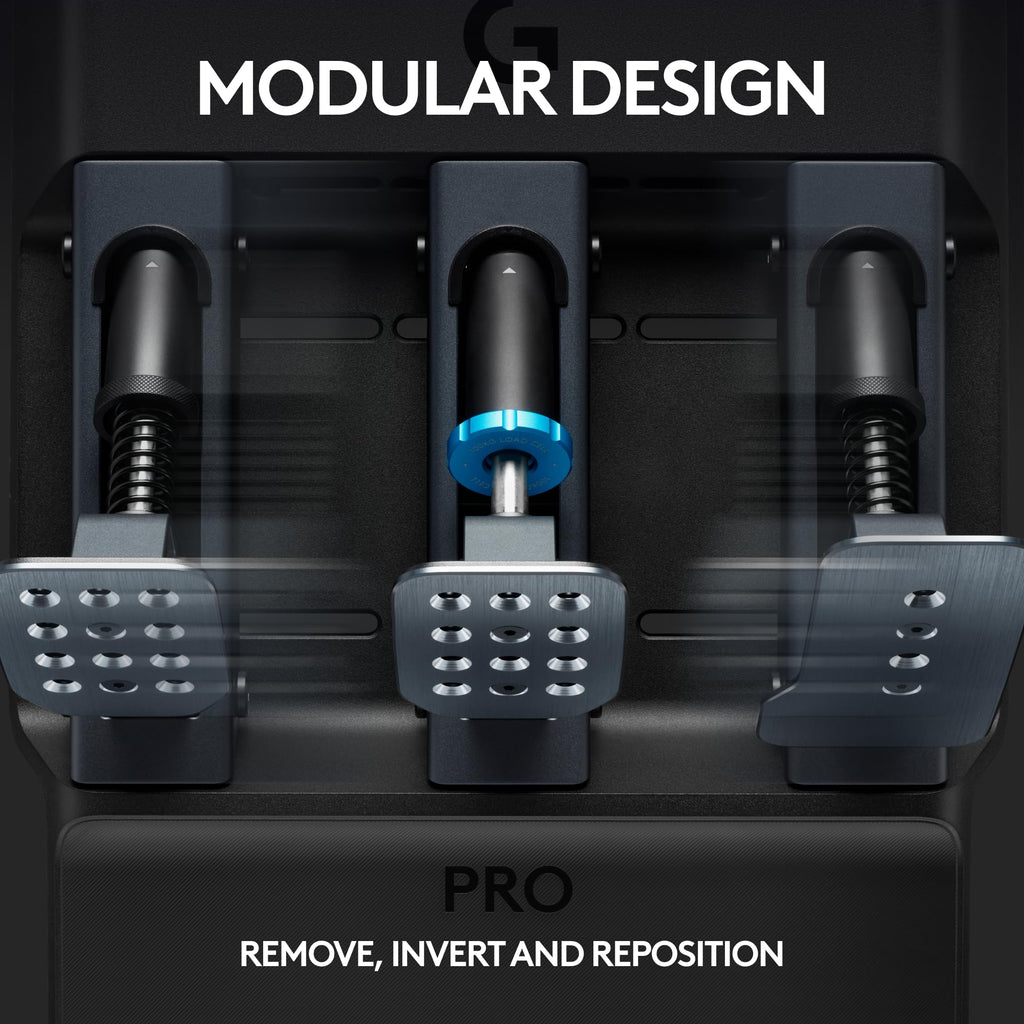 Logitech G PRO Racing Pedals Simulator with 100kg Load Cell Brake