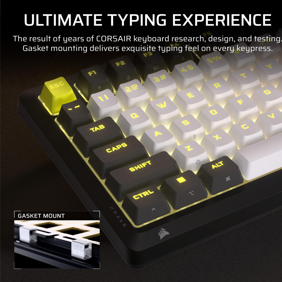 Corsair MAKR PRO 75 Magnetic Mechanical Gaming Keyboard – US QWERTY – Black