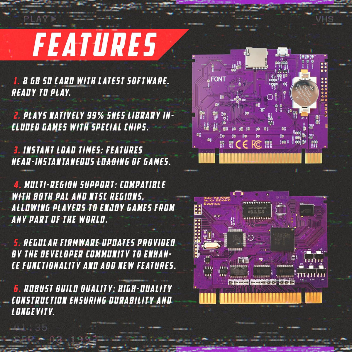 SD2SNES Rev X 2025 – Flash Cartridge for Super Nintendo SNES | 16GB SD Card Preloaded | Game Boy Player Adapter – Play All SNES & GB Games Instantly – Plug & Play, No Setup Needed