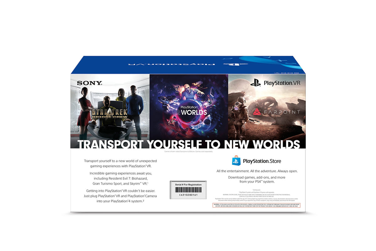 Sony Computer Entertainment PSVR Headset Plus Camera Bundle - PlayStation 4