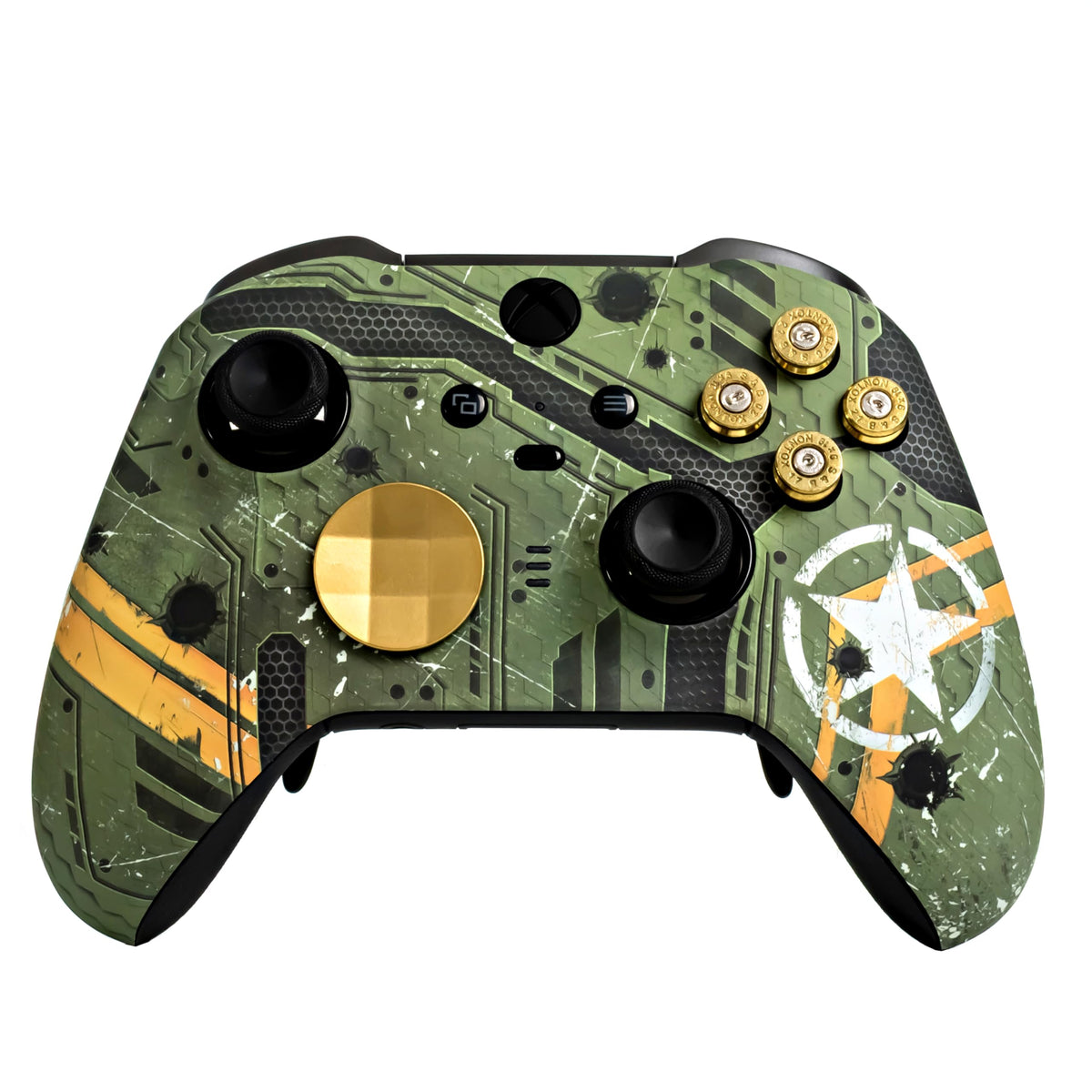 Xbox Elite Series 2 Custom Soft Touch Controller - Soft Touch Feel, Added Grip, Neon Orange Color - Compatible with Xbox One, Series X, Series S