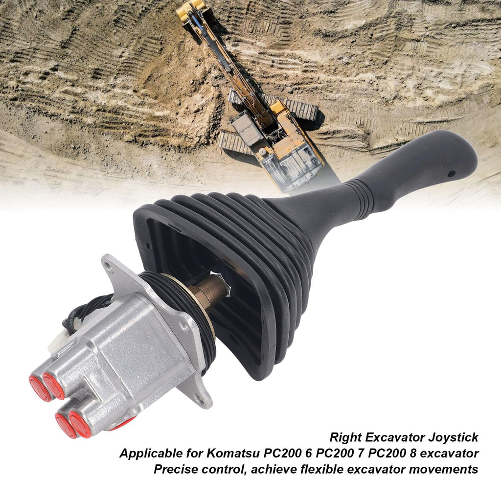 Excavator Joystick Controller, Replacement Right Side Control Handle Assembly for Komatsu PC200-6 PC200-7 PC200-8 Excavator