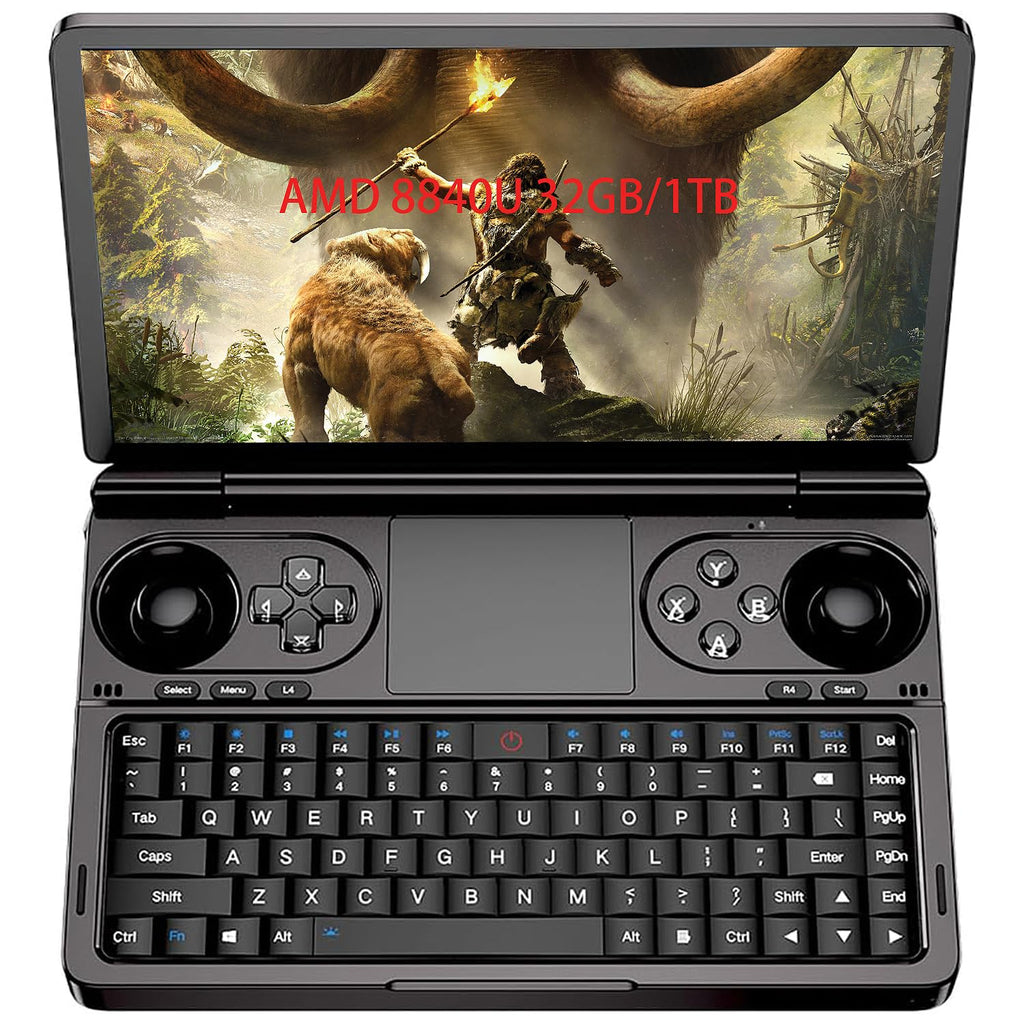 GPD WIN Mini 2025 Handheld Game Console, 7" Touchscreen Gaming PC Mini Laptop Gamepad UMPC Win11 [AMD Ryzen AI 9 HX 370 32GB RAM/2TB M.2 NVMe SSD]