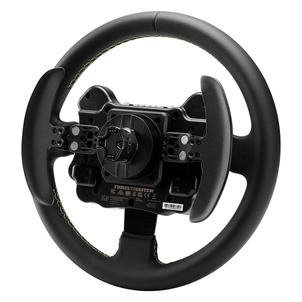 Thrustmaster EVO Racing 32R Leather, Round Leather-Wrapped Wheel Rim and Detachable Hub, For PC and Consoles