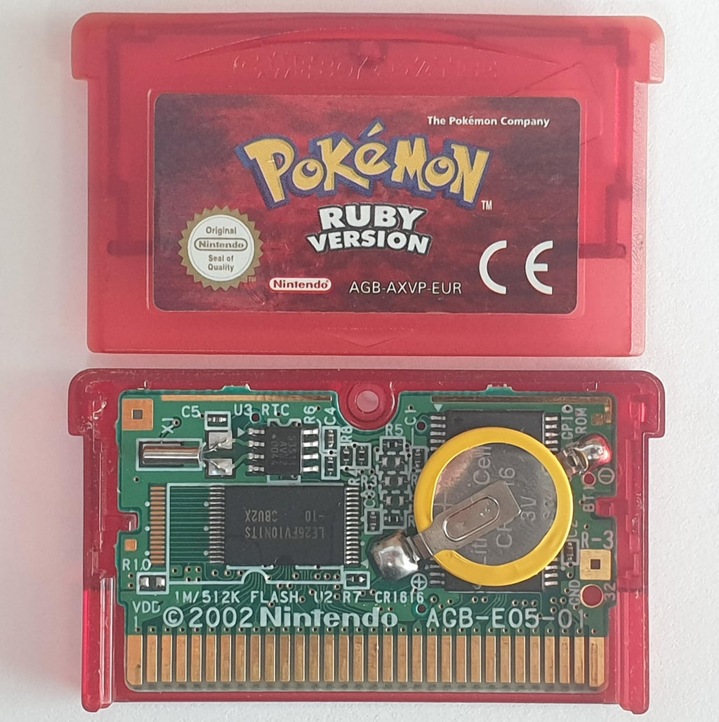 Pokémon Ruby Version Game Boy Advance GBA Nintendo Authentic Cartridge (Renewed)