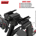 Extreme Simracing Chassis 4.0 – Adjustable Racing Simulator Cockpit | Compatible with Logitech, Thrustmaster, Fanatec, Simagic, Moza, Simucube & Others | Sturdy Steel Frame, Ergonomic Driving Position, Universal Seat Mount (White)