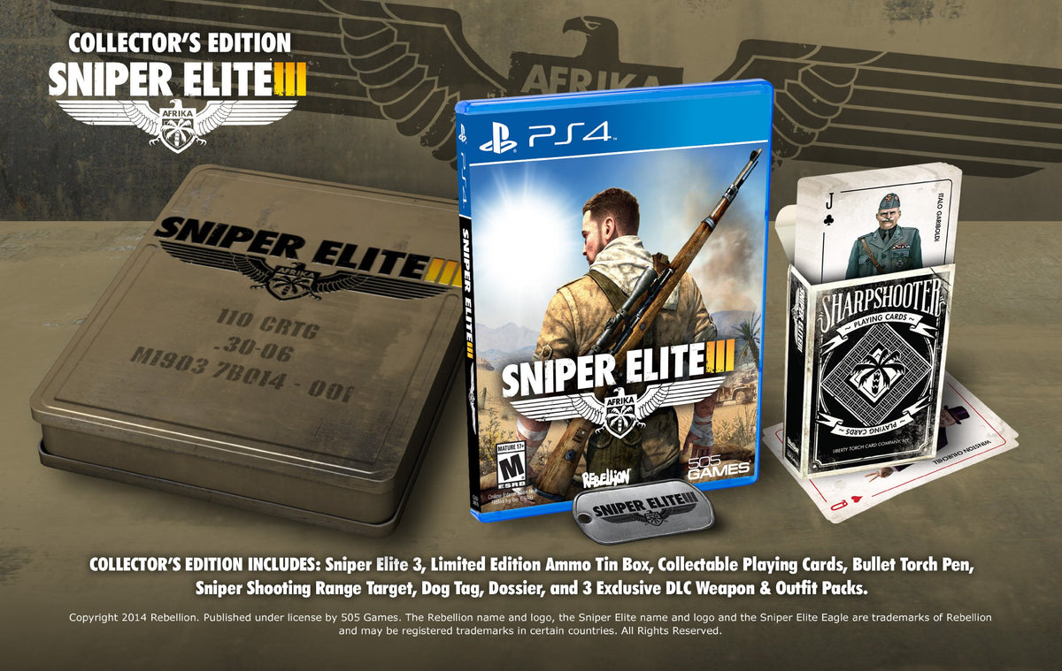 Sniper Elite III: Collector's Edition - PlayStation 4 Collector's Edition