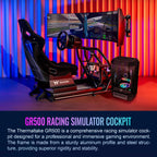 Thermaltake GR500 Racing Simulator Cockpit, Compatible with Trustmaster, Logitech, Fanatec Racing Wheel, GSC-R50-CPASBB-01