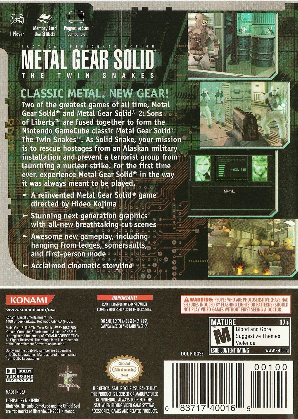 Metal Gear Solid: The Twin Snakes (Renewed)