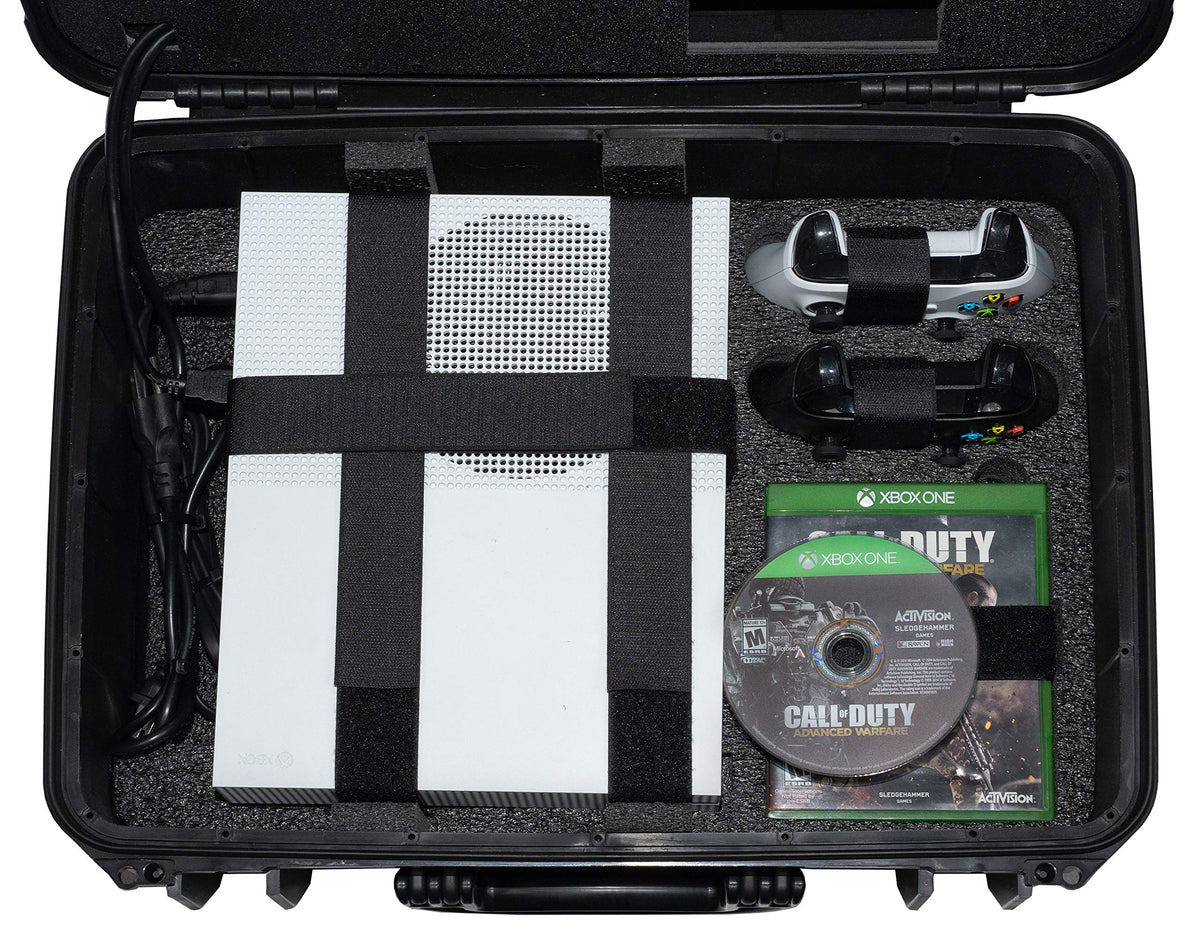 Case Club Waterproof Gaming Station Fits Xbox One X/S, Monitor - Gen 2