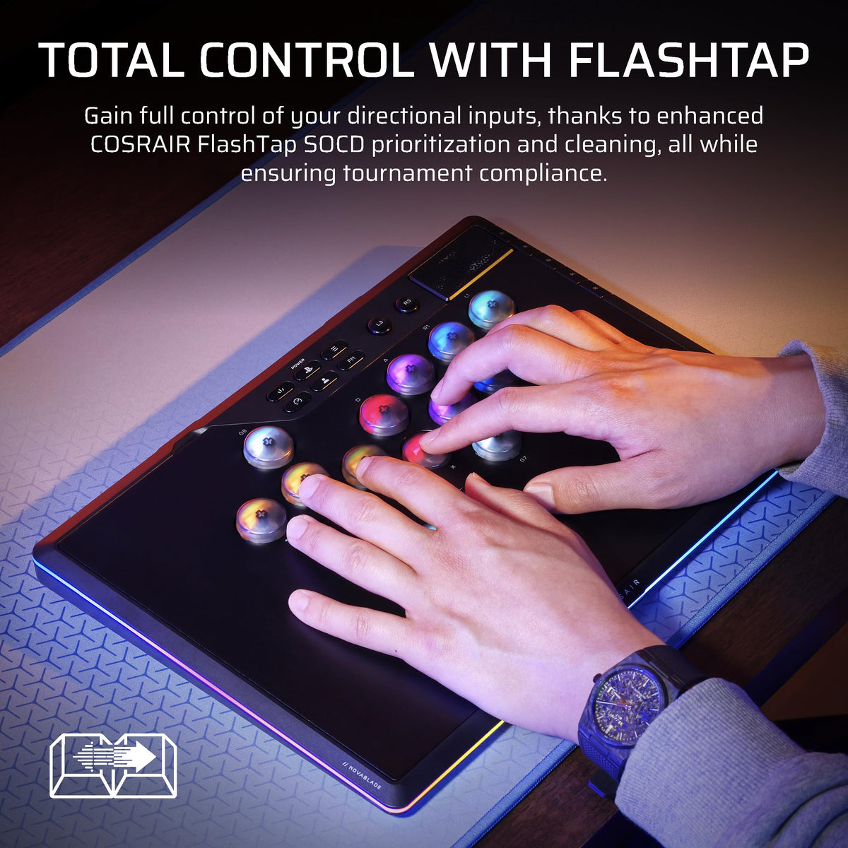 Corsair NOVABLADE PRO Wireless Hall Effect Leverless Controller – Black