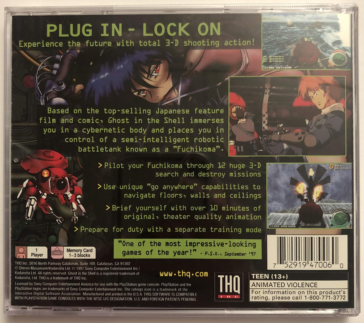 Ghost In The Shell - PlayStation (Renewed)