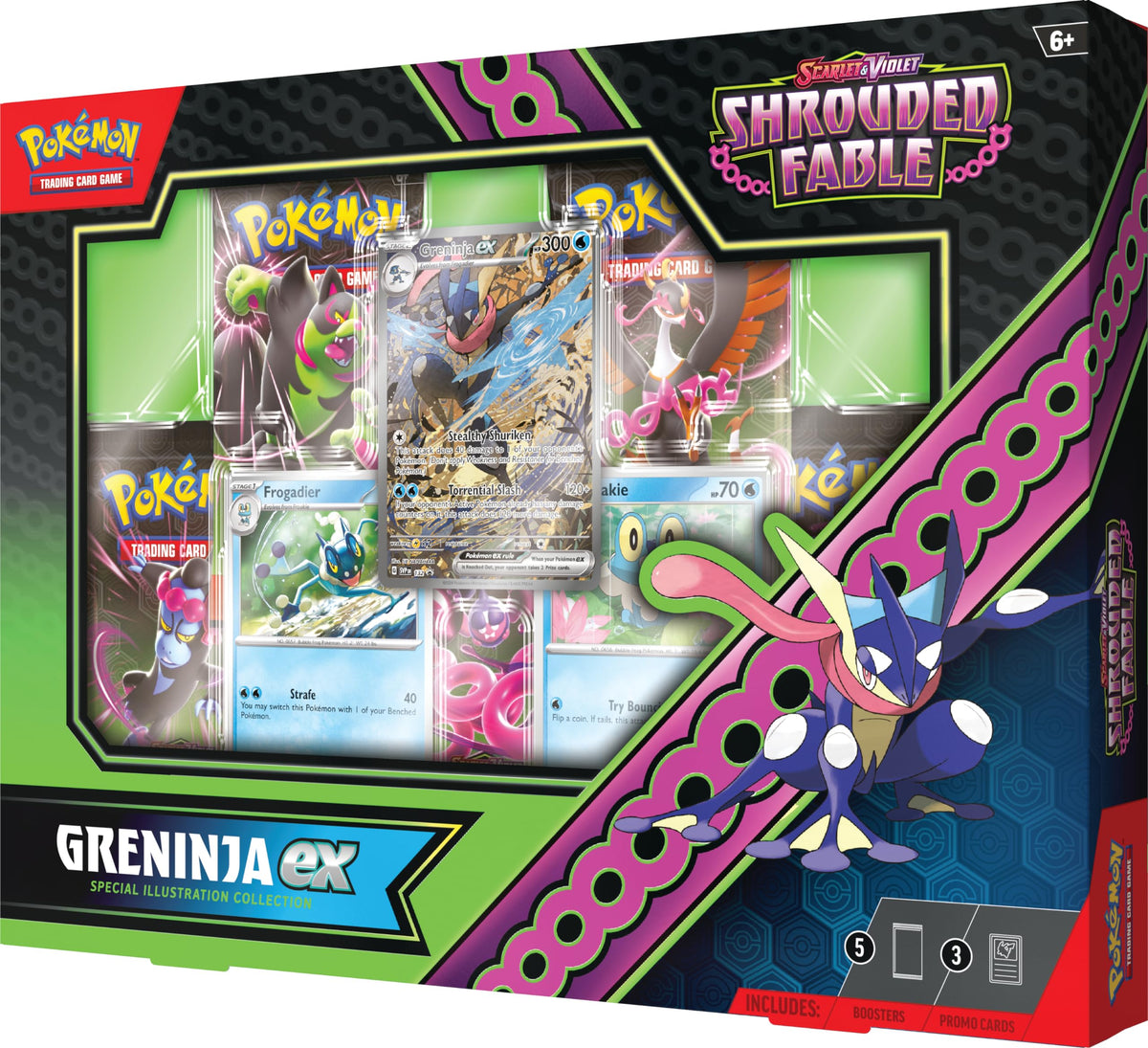 Pokemon TCG: Scarlet And Violet: Shrouded Fable Greninja Ex Special Illustration Collection