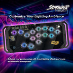 Brook Fighter Starburst Metal Ver. All-Button Arcade Controller for PS5, PS4, Xbox Series X|S, NS, NS2 & PC, Metal Side Handles, Hot-Swappable Switches, RGB Lighting, Officially Licensed (Black)