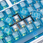 PMOKEY Aurora 80 CNC Full Aluminum Wireless Mechanical Keyboard with VIA/QMK, 8000mah Battery, Arctic Tactile Switch, Tri-Mode Gaming Keyboard Hot Swappable RGB Backlit for Windows/Mac/PC (Ultra Blue)