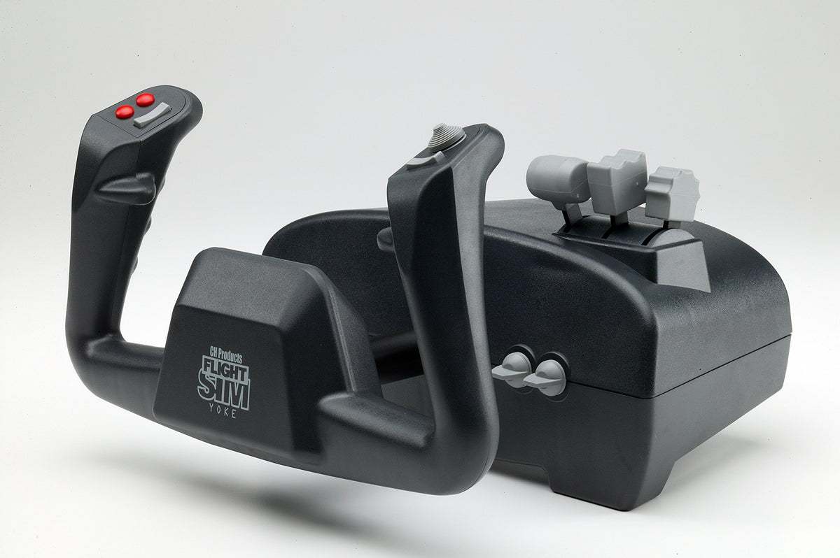 CH Products Flight Sim Yoke USB ( 200-615 ), Black