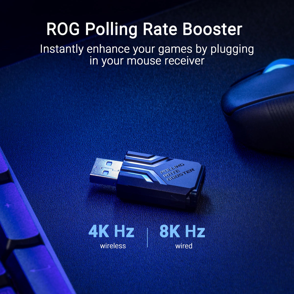 ASUS ROG Keris II Ace Wireless Gaming Mouse – Right-Handed Ergonomic, 54g, Tri-Mode Connectivity, 42K DPI, up to 107Hr Battery, PC/Mac Support - Black