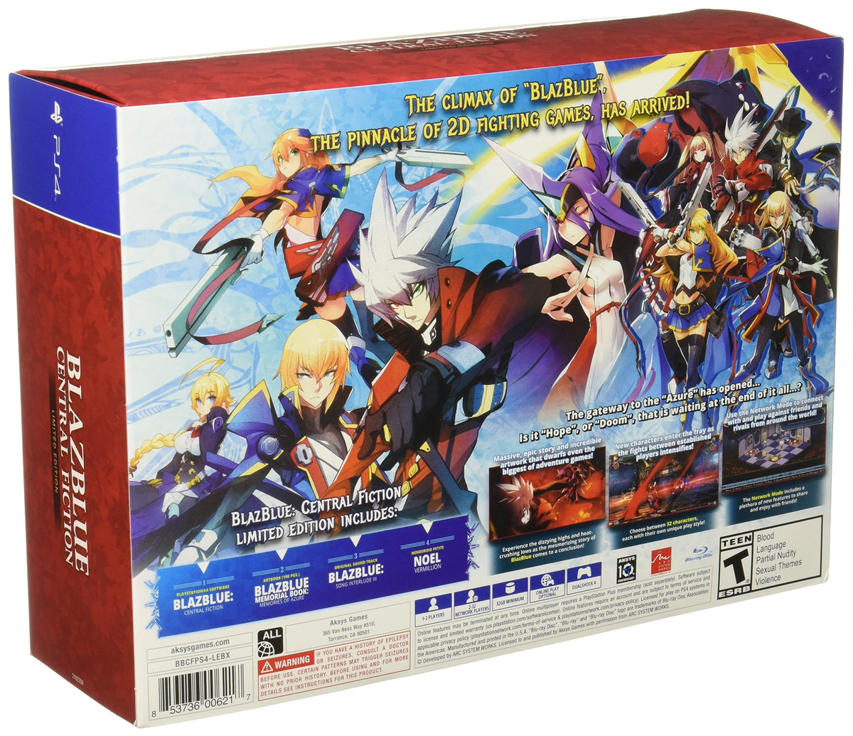 BlazBlue: Central Fiction Limited Edition - PlayStation 4