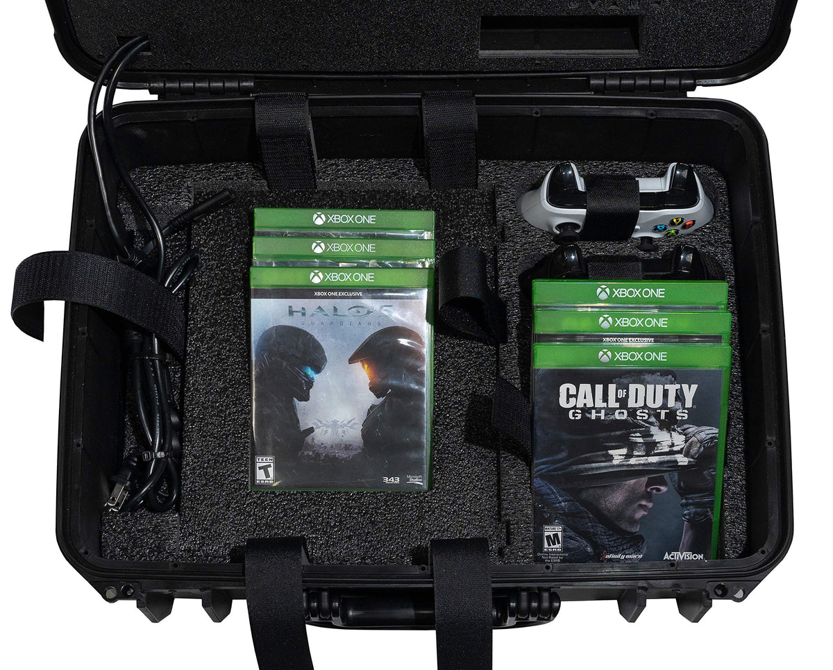 Case Club Waterproof Gaming Station Fits Xbox One X/S, Monitor - Gen 2
