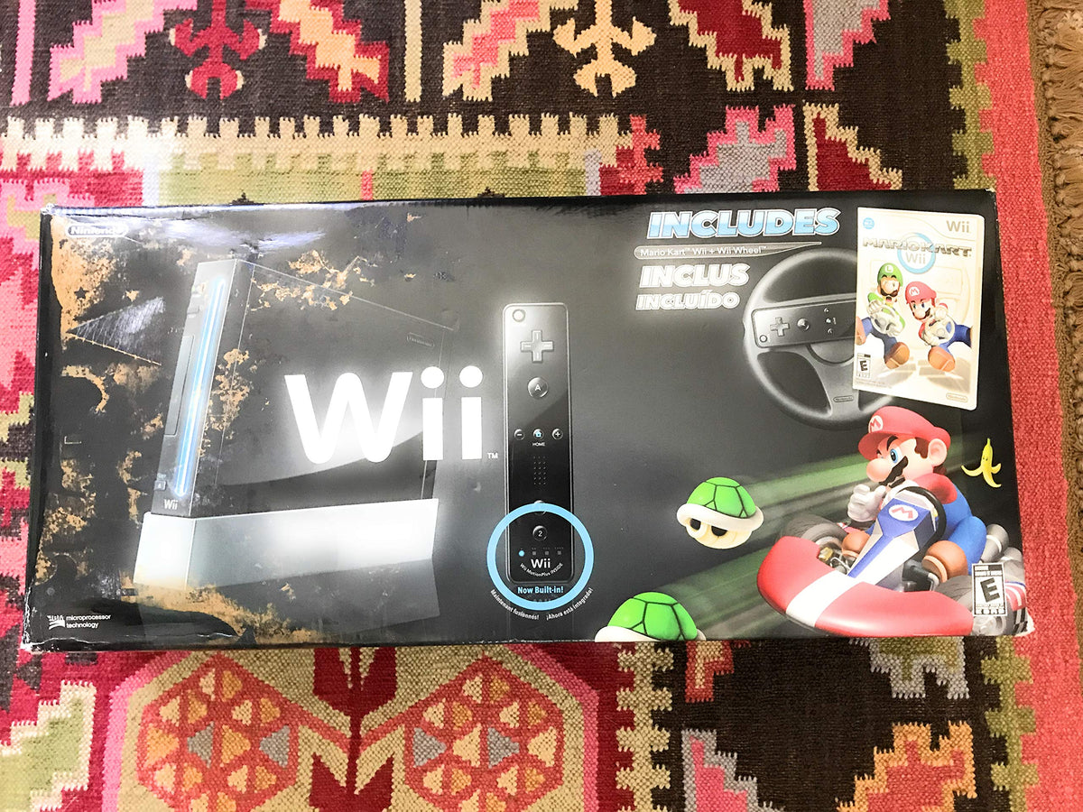 Wii Console with Mario Kart Wii Bundle - White