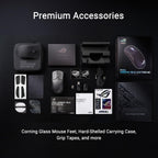 ASUS ROG Harpe Ace Extreme Wireless Esports Gaming Mouse – Carbon Fiber Build, 47g Lightweight, Tri-Mode Connectivity, 42K DPI, up to 70Hr Battery, Glass Skates, Pro-Approved, PC/Mac Support - Black