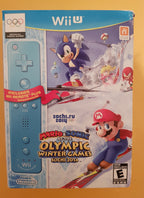Mario & Sonic Sochi 2014 Olympic Winter Games with Blue Wii Remote Plus - Wii U (Renewed)