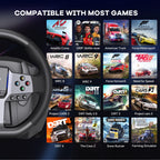PXN V9 Gen2 Racing Wheel - Steering Wheel Driving Wheel 270°/ 900° Degree Vibration Gaming Steering Wheel with Shifter and Pedal for PC, PS3, PS4, Xbox Series X|S, Xbox One