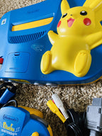 Nintendo 64 System - Video Game Console - Pikachu Bundle
