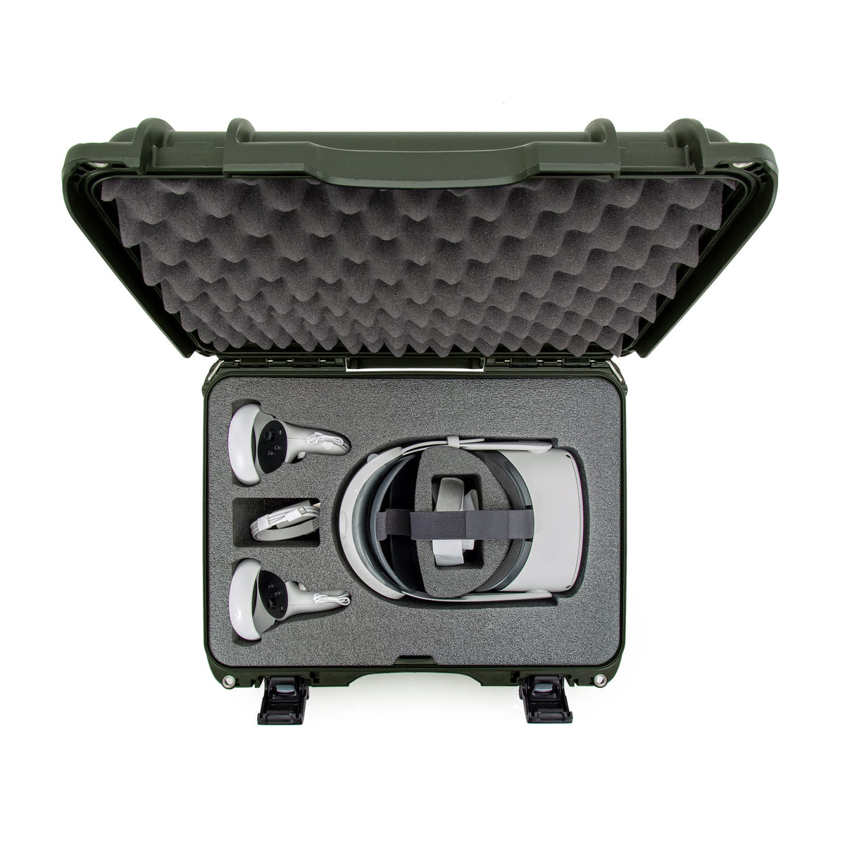 NANUK 925 Waterproof Hard Case with Foam Insert for Oculus Quest 2 - Olive