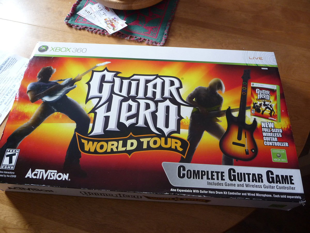 Xbox 360 Guitar Hero World Tour Guitar Kit (Renewed)